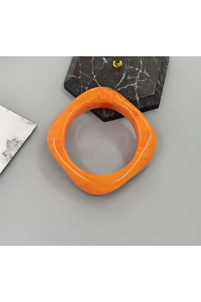 Pelin Aksesuar Orange Cornered Bone Bracelet