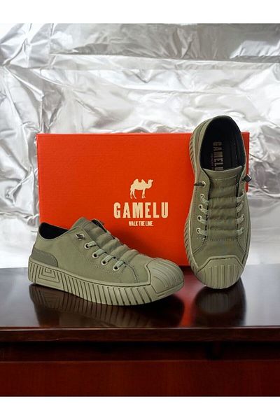 GAMELU Pantofi sport de zi cu zi VIGOR KHAKI FILET