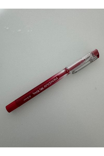 Pensan 0.5 mm Red My-King Gel Metal Pen (1 Pc)