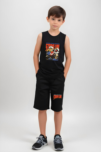 FYK COLLECTİON Strive Duck з принтом, футболка на бретельках та шорти для хло...