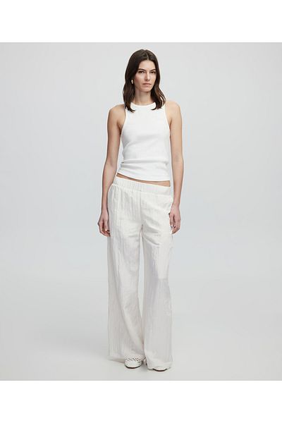 İpekyol Textured wide leg fit pants