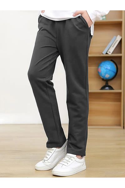 BayBayan Ανδρικό σχολικό παντελόνι Lycra Classic Casual