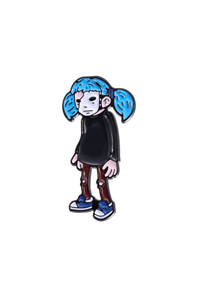 Choice دبوس مينا QHXZ1847 من لعبة الرعب Sally Face، شارة ياقة على شكل لعبة مغامرات مستقلة، حقيبة ظهر، سترة