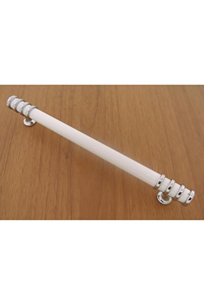 Azm Hırdavat Zafer Kulp Beyaz Krom 128 mm