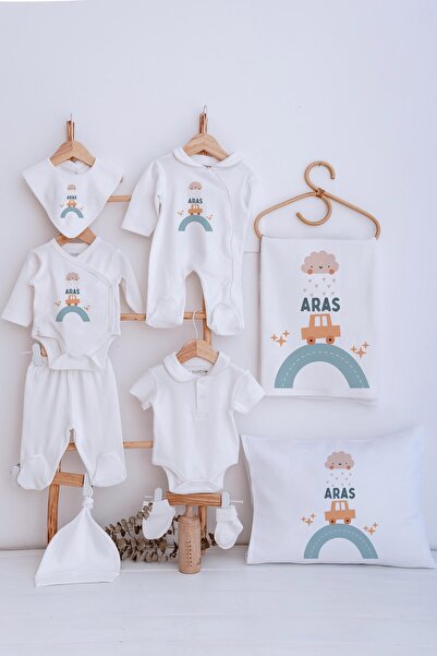 Lilabio Bebe Yaka İsme Özel Delux 12li Hastane Çıkışı Araba