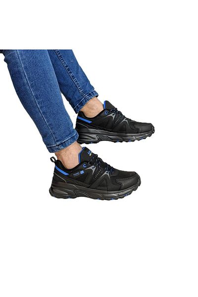 Kinetix Harles Pu Black Fuspet Lightweight Comfortable Running Sports Shoes