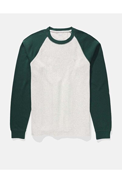 AMERICAN EAGLE AE Long-Sleeve Raglan Thermal T-Shirt