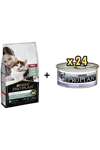 Pro Plan Live Clear Kitten Hindili Yavru Kedi Maması 1.4 kg + 24 Adet Proplan...