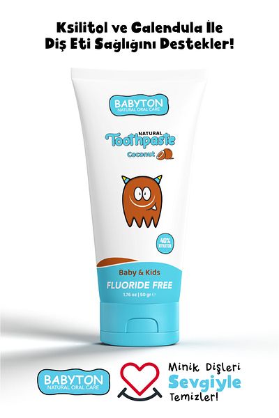 BABYTON Natural Coconut Flavored Toothpaste