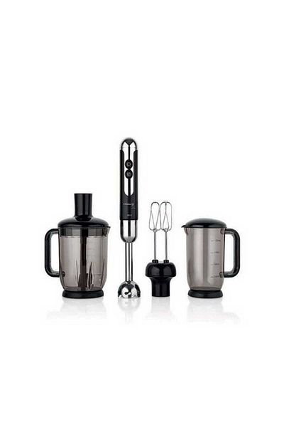 KORKMAZ Mia Mega Black/Chrome Blender Set A447-12