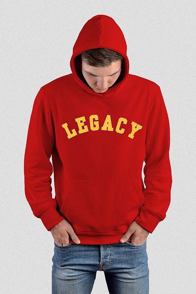 FANA Men's Sweatshirt Hoodie Legacy Slogan Printed