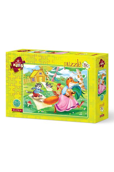 Art Puzzle Art Child Puzzle Chicken Thief 50 Piece Puzzle