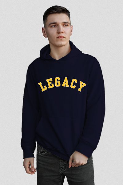 FANA Men's Sweatshirt Hoodie Legacy Slogan Printed