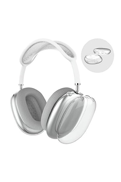 Apsuwa AirPods Max uyumlu Kulaklık Kılıfı Silikon Şeffaf