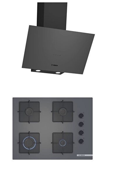 Bosch Gri 2 li Ankastre Set 324 ( DWK64PJ70T - POP7C9P30O ) 67 cm Ocak