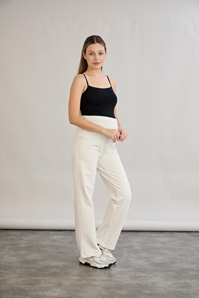 Işşıl Işşil 4555-Two Thread Lycra Combed Cotton Maternity Pipe Leg Trousers