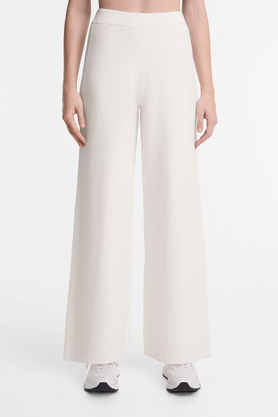Oysho Side rib straight-leg knit trousers