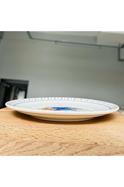 SARE Porselen Pasta Tabağı %100 Porselen Tatlı Tabağı Kahvaltılık (2'li)