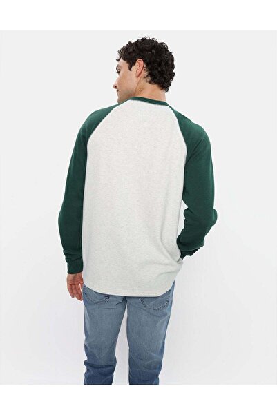 AMERICAN EAGLE AE Long-Sleeve Raglan Thermal T-Shirt