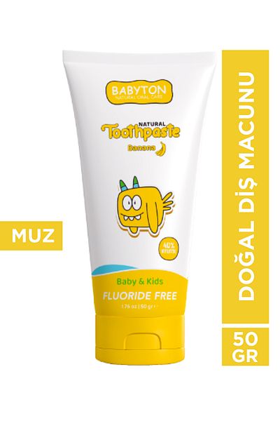 BABYTON 50 g Fluoride Free Natural Banana Toothpaste