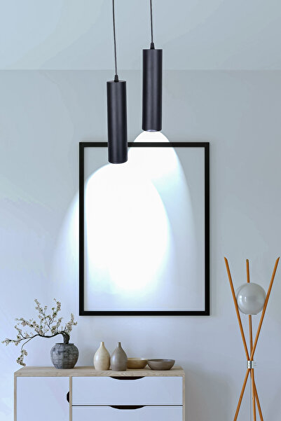 Fer Avize Spotlike İkili Sarkıt Modern Spot Avize