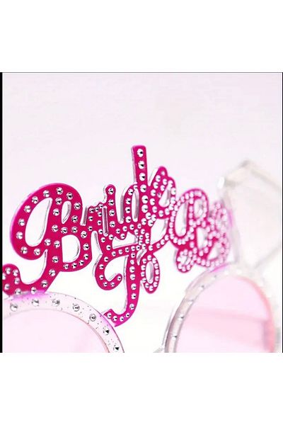 Store Bride to Be Written Pink Stone Bachelorette Party Glasses