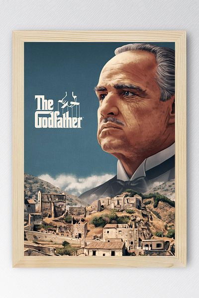 Saturn Επιτραπέζιο Πίνακας με κορνίζα The Godfather - Πίνακας αφίσας ταινίας The Godfather