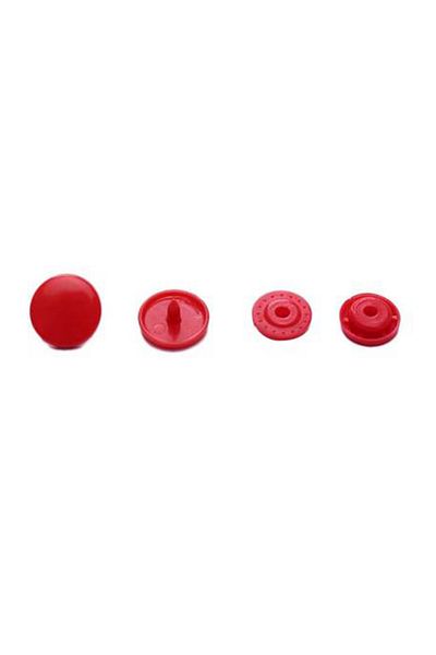 SeraSelin Red Snap with Cap, 10 Pieces Plastic T5=12.5 mm