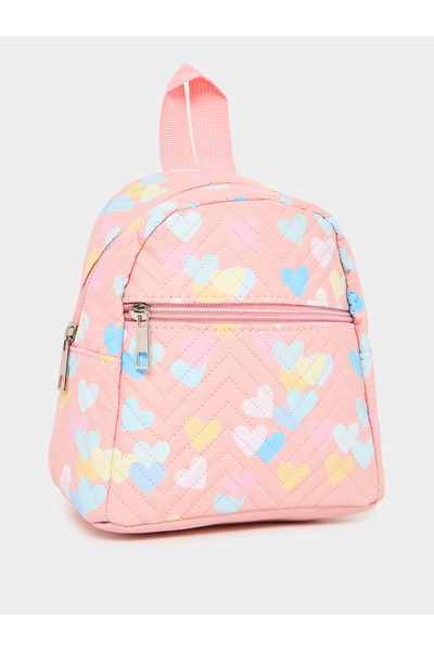 Styli حقيبة ظهر صغيرة من البولي يوريثان برسومات قلب لطيفة للأطفال الصغار