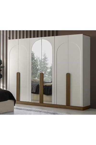 AYDINEV OLİMPOS MDF 6 KAPILI DOLAP