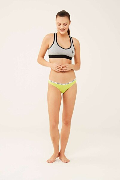 U.S. Polo Assn. US Polo Assn.66274 Set tanga, 3 piese, verde coral, turcoaz