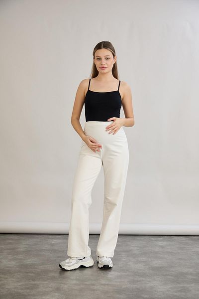 Işşıl Işşil 4555-Two Thread Lycra Combed Cotton Maternity Pipe Leg Trousers