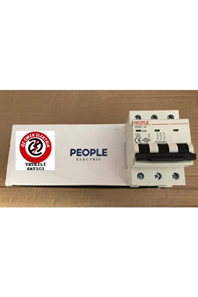 ÖZEMEK PEOPLE ELK.4,5KA 1.SINIF K OTOMAT SİGORTA 3X25A