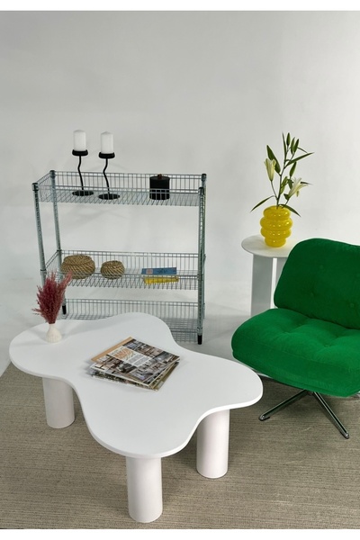 kuppdesign Bloom Orta Sehpa Beyaz