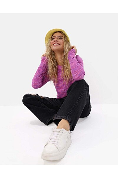 AMERICAN EAGLE تي شيرت AE Plush بأكمام طويلة