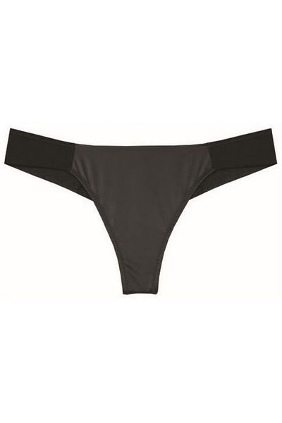 Magic Form 459 Δερμάτινο υφασμάτινο εσώρουχο Brazilian String - Μαύρο