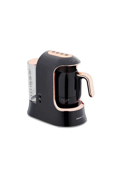 KORKMAZ A862-04 Deluxe Coffee Colic Black Rosagold Aqua Coffee Maker