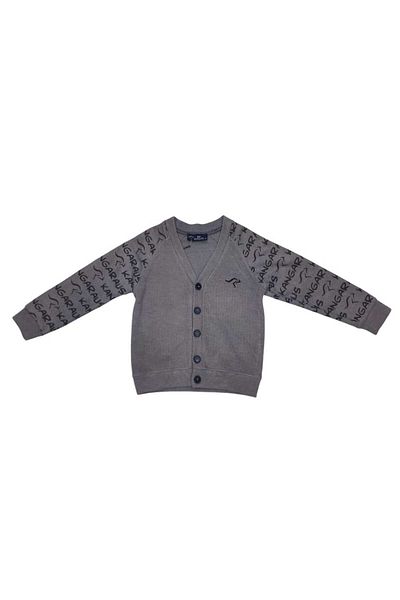 KANGARAUS Cotton Boy's Sweater with Button on the Front