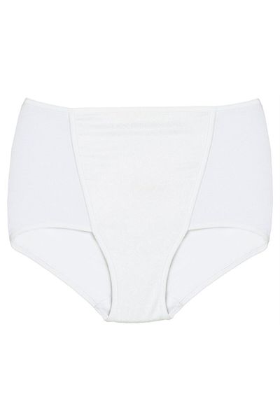 Magic Form 640 Combed Cotton High Waist Panties - Ecru