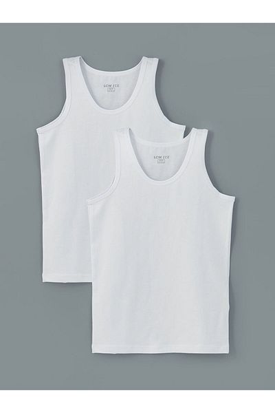LC Waikiki New Season Crew Neck Boy's Undershirt 2-Piece - S5M155Z4