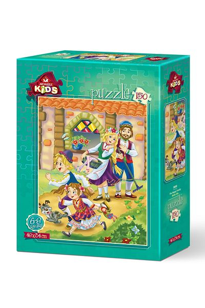 Art Puzzle Art Children's Puzzle Happy Family 150 Piece Puzzle