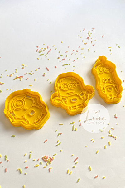 Lena Gift Store Minions Stuart, Kevin, and Bob - Cookie Cake and Dough Shaper...