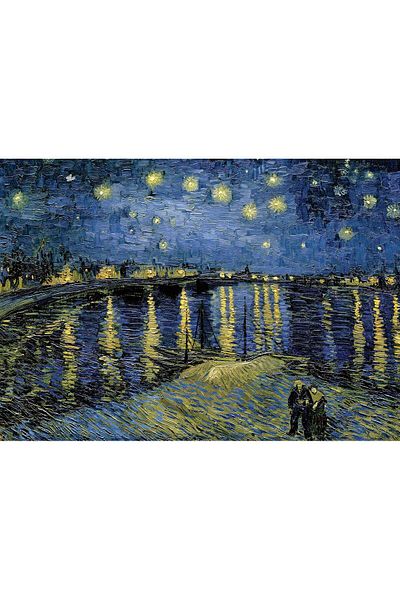 Art Puzzle ليلة مليئة بالنجوم 2، لغز فنسنت فان جوخ 1000 قطعة