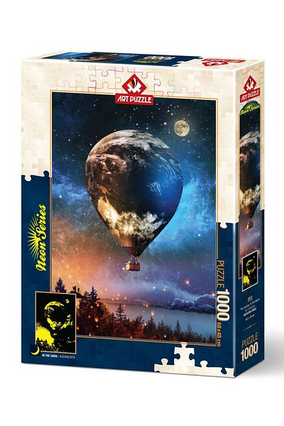 Art Puzzle Journey to the Moon 1000 Piece Neon Puzzle