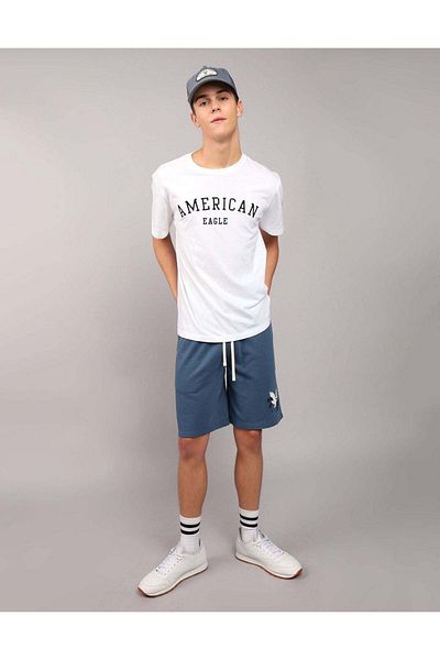 AMERICAN EAGLE Ae Fleece Graphic Sweat Short