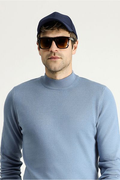 Kiğılı Half Turtleneck Regular Fit Cotton Sweater