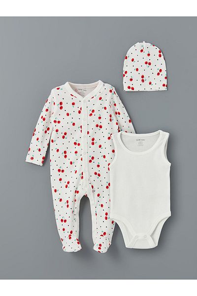 LC Waikiki Printed Baby Girl Hospital Discharge Set