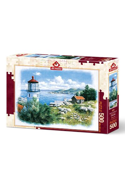 Art Puzzle Lantern 500 Piece Coastal Puzzle