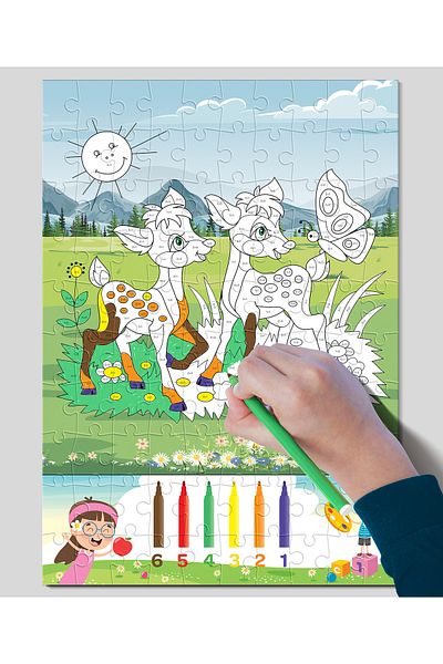 Art Puzzle Art Kids Solution Paint Collection