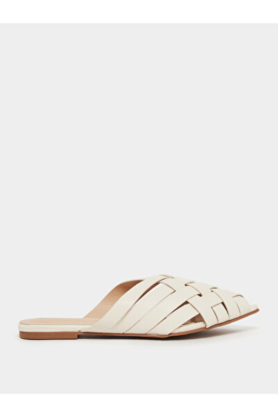 Styli Multi Strap Pointed Toe Slip On Mules